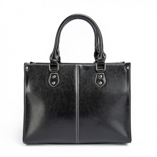 2021 trending Big Capacity Young Lady Fashion Genuine Hand Bags Custom Low MOQ Oil wax cowhide leather woman handbags