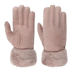 Highly Comfortable Easy To Wear Women Lady Faux Leather Fur Gloves Winter Warm Winter Hand leather gloves