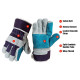 Top quality Leather Work Gloves with Safety Cuff and Wing Thumb Fits Both Men & Women Gloves By FRAME INTERNATIONAL